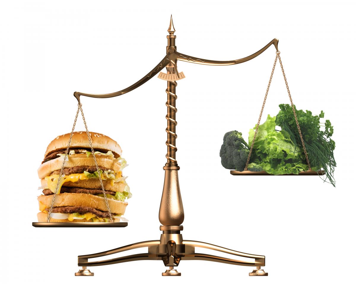 Caloric balance is like a scale balance-nutrition